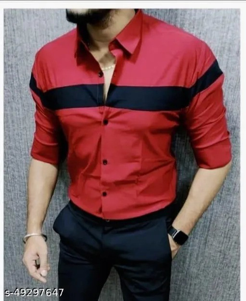 red and black shirt mens