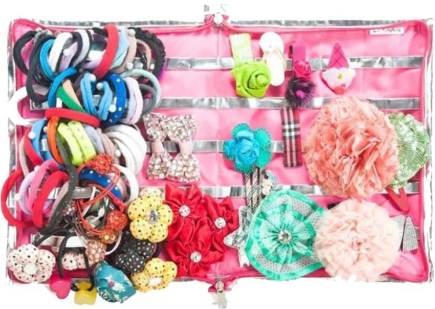 Hair Clips Hanging Storage Women Headbands Hair Tie Wall Hanging Beauty  Printed Hair Clip Organizer  Utility Pouch