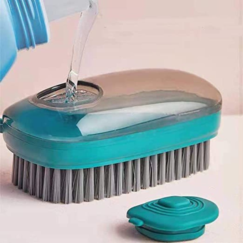 Multifunctional Cleaning Brush Automatic Liquid Discharge Deep Cleaning  Soft Bristles Household Laundry Shoe Brush for Daily Use