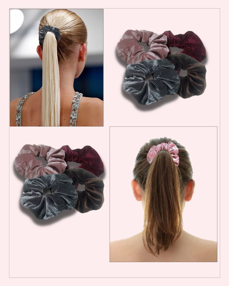 Buy Baby Pink And Golden Flower Velvet Hairband  Odette