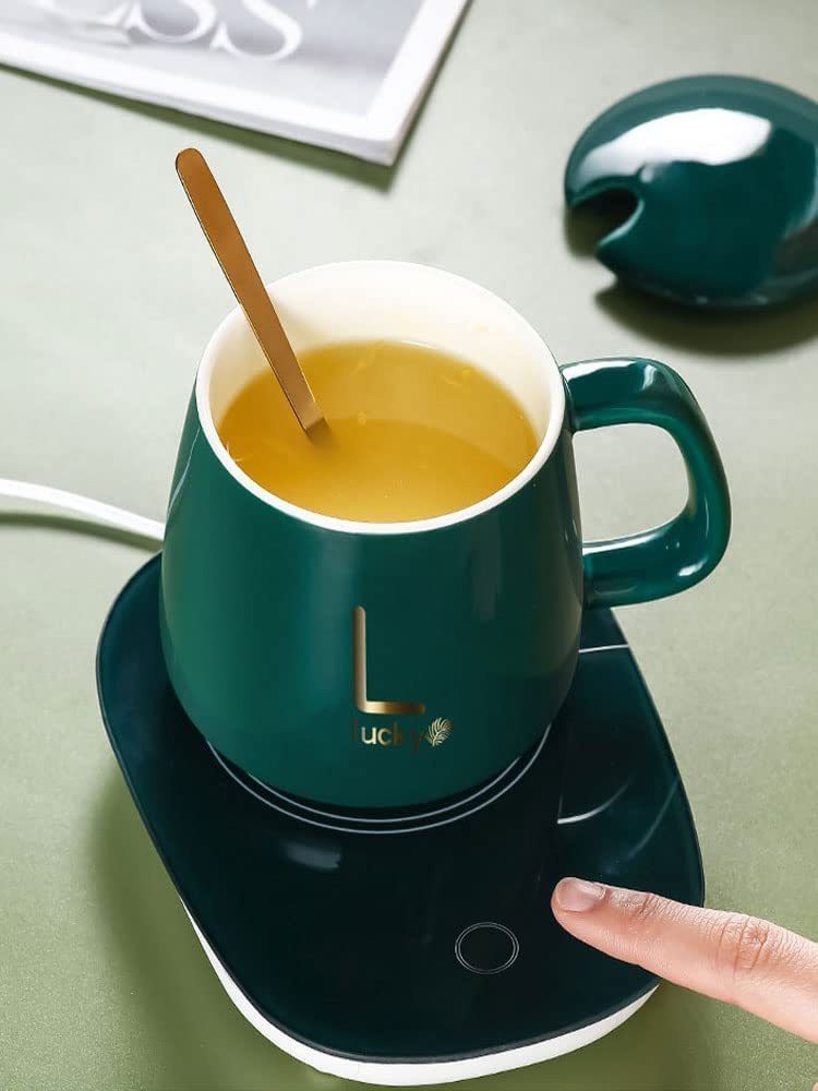 Mug Warmer with 2 Stir Bars, Coffee Warmer for Desk, Electric Mug