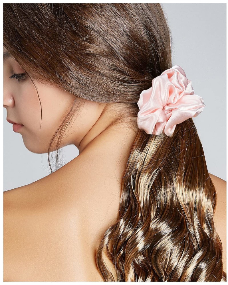 Lace hair Long hair ponytail Scrunchie hairstyles