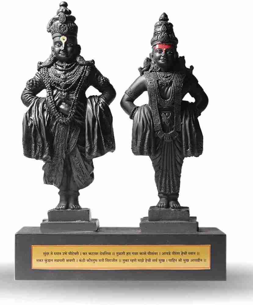 Pooja Prime Shri Vitthal Rukmini Stone Statue/Handicraft Idol ...