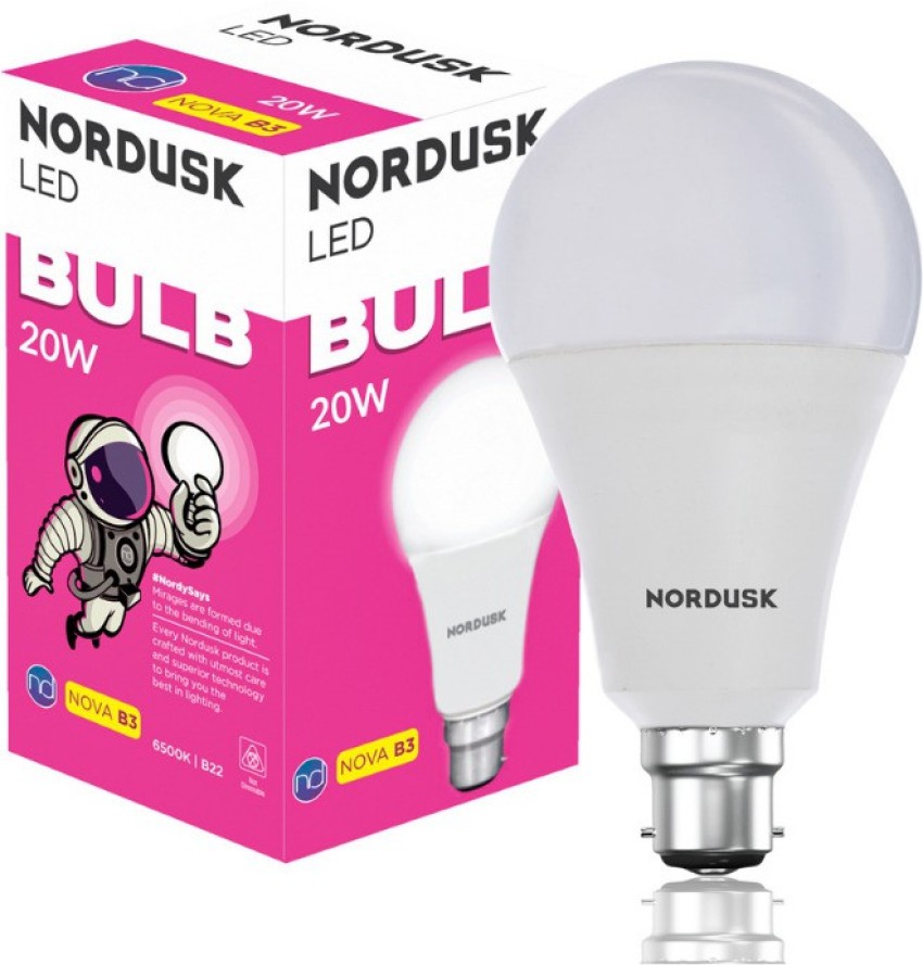 NORDUSK 20 W Round LED Bulb Price in India - Buy NORDUSK 20 W Round B22 LED Bulb online at Flipkart.com