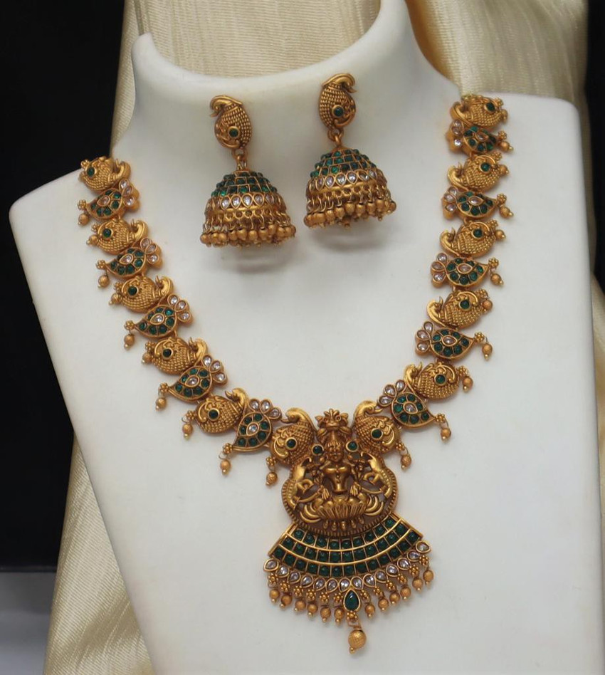 Alloy Gold Plated Jewellery Flipkart Jewellery Sets Necklace