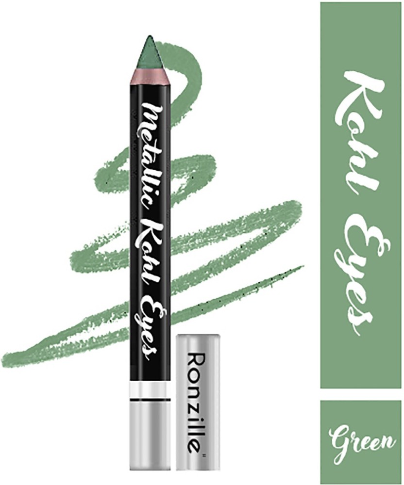 RONZILLE Metallic Kohl Eye Kajal Eyeliner Eyeshadow Pencil Green ...