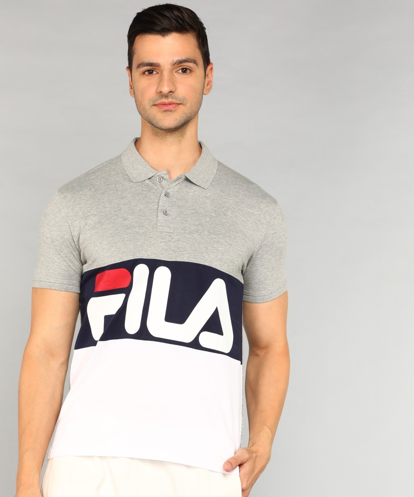 FILA Printed Men Polo Neck Multicolor T-Shirt Buy FILA Printed Men Polo  Neck Multicolor T-Shirt Online at Best Prices in India