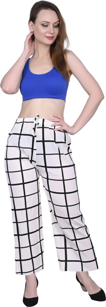 White Beach Mesh Wide Leg Trousers  JustYourOutfit  SilkFred