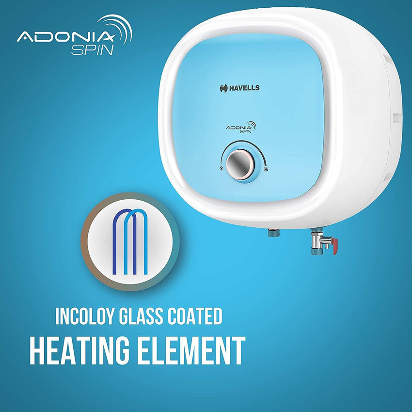 HAVELLS 25 L Storage Water Geyser (Adonia Spin, White, Blue) Price in India  - Buy HAVELLS 25 L Storage Water Geyser (Adonia Spin, White, Blue) online  at Flipkart.com