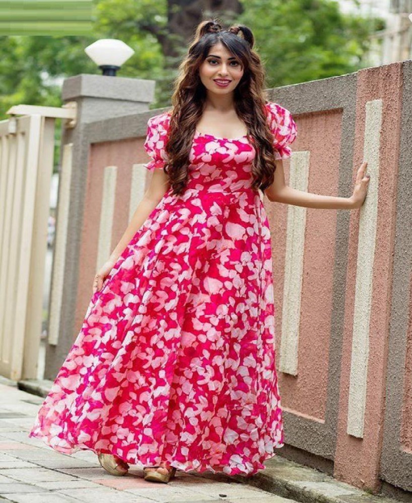 Disha Fashion FlaredAline Gown Price in India  Buy Disha Fashion FlaredAline  Gown online at Flipkartcom
