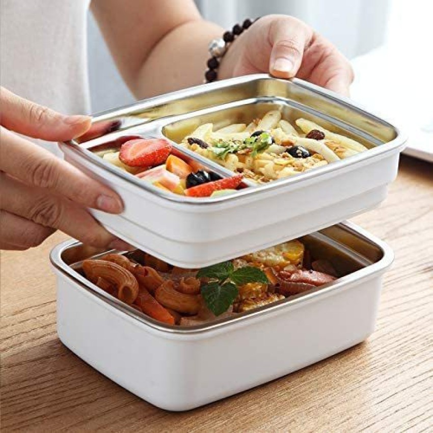 Adult Lunch Box 1200ML Double Layer Lunch Box with Spoon & Fork High C