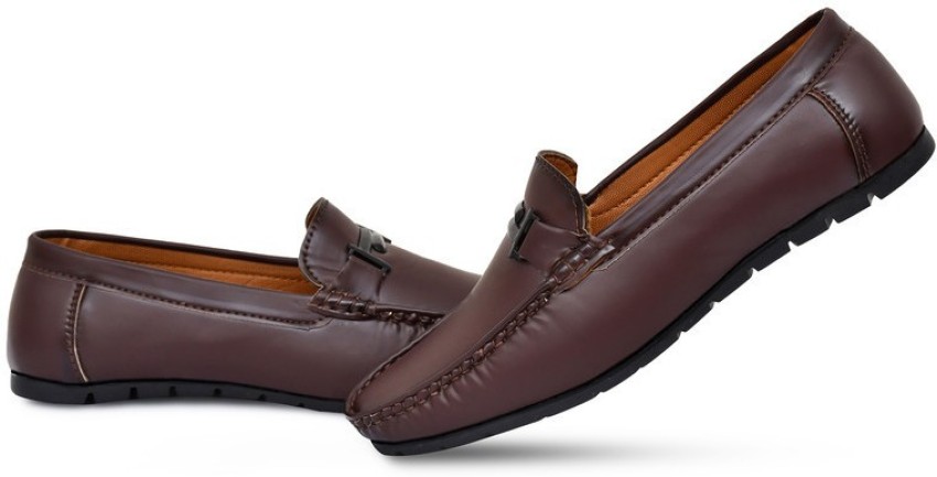 Buy online Men Slip On Tan Loafers from Casual Shoes for Men by Groofer for  ₹559 at 72% off