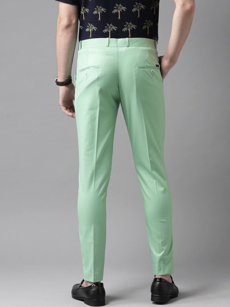 Buy Green Trousers & Pants for Men by MANQ Online | Ajio.com