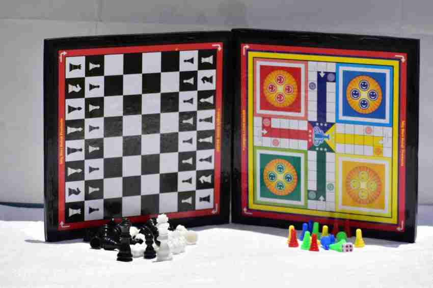 MORTEX CHESS AND LUDO 2 IN 1 SUPER PACK BOX 30 cm Chess Board