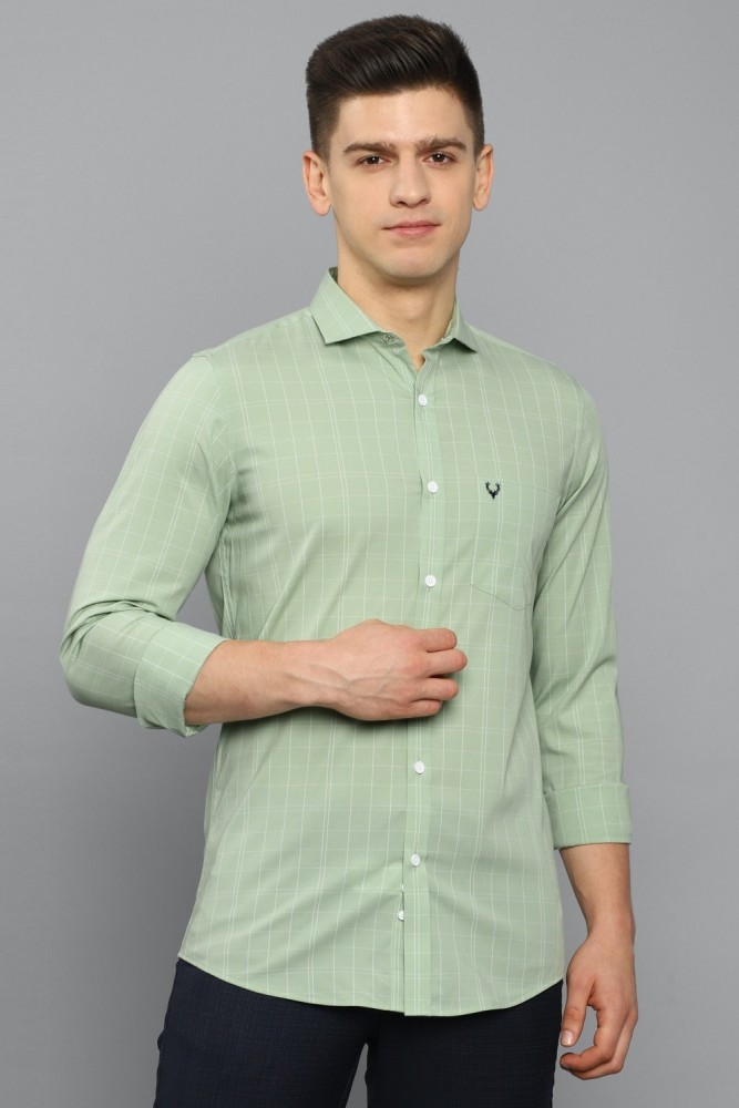 Allen solly hot sale green shirt