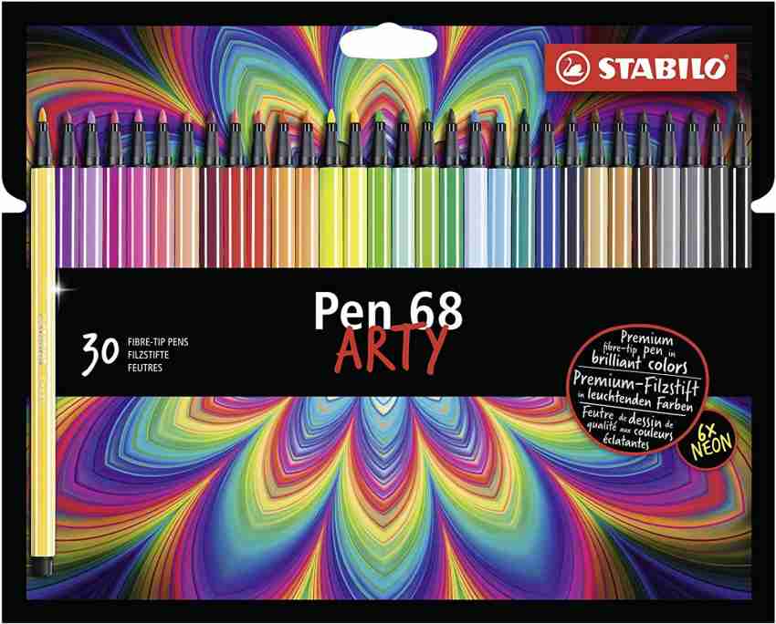 Stabilo Pen 68 Neon Wallet, 6 - Color Set