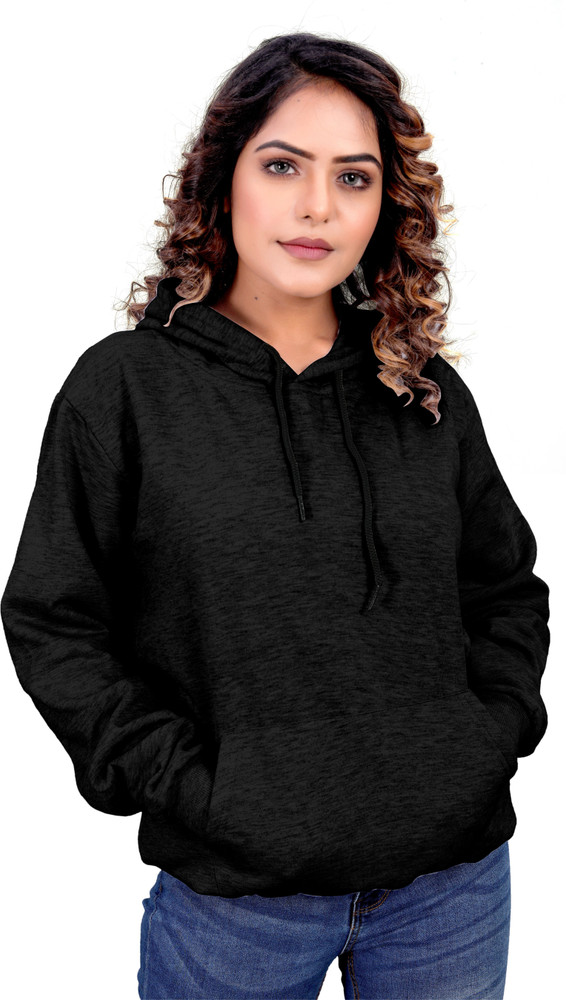 Full Sleeve Solid Women Sweatshirt 