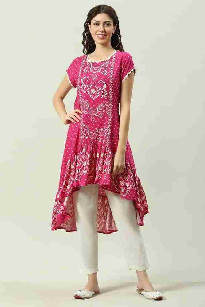 BIBA Women Printed Flared Kurta Buy BIBA Women Printed Flared