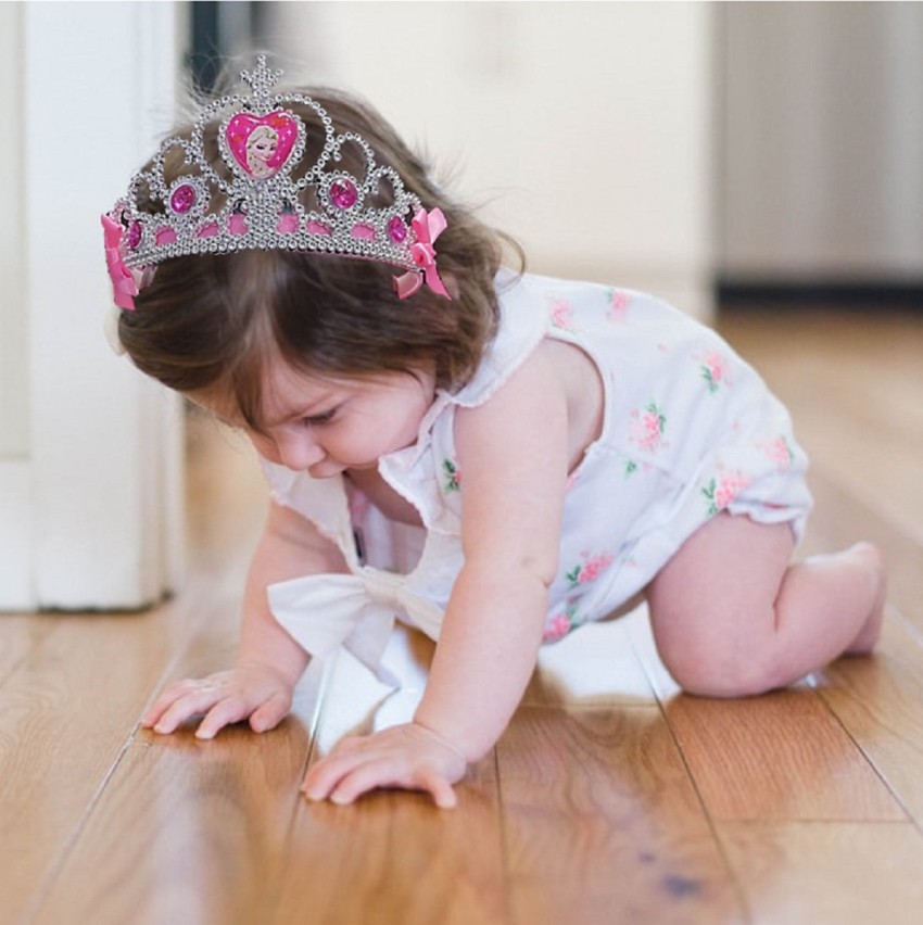 Little Princess In A White Dress With A Tiara On Her Head Stock Photo  Picture And Royalty Free Image Image 19428226