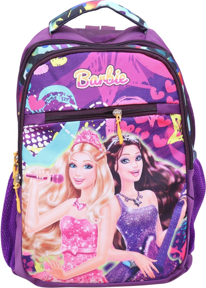 Multicolor Stylish And Multi Color Barbie Printed Nylon 3 Compartment Kids  School Bag at Best Price in Dehradun | Jai Bharat Bag House