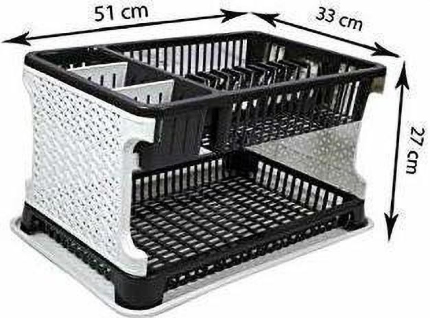 Flipkart SmartBuy Dish Drainer Kitchen Rack Plastic, Steel Price