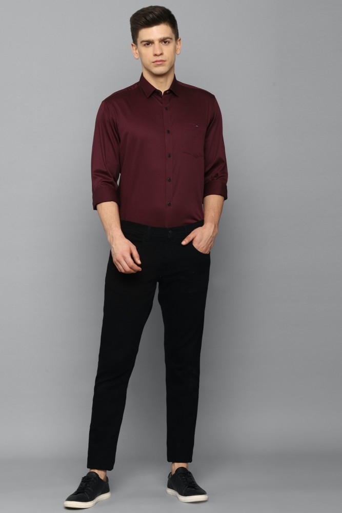 Buy Park Avenue Maroon Slim Fit Check Cotton Shirt for Mens Online  Tata  CLiQ