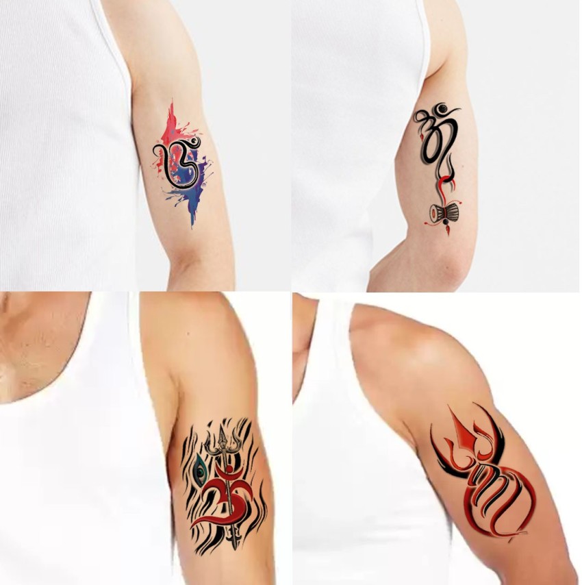 Mahadev with Trishul Waterproof Men and Women Temporary Body Tattoo   Amazonin Beauty