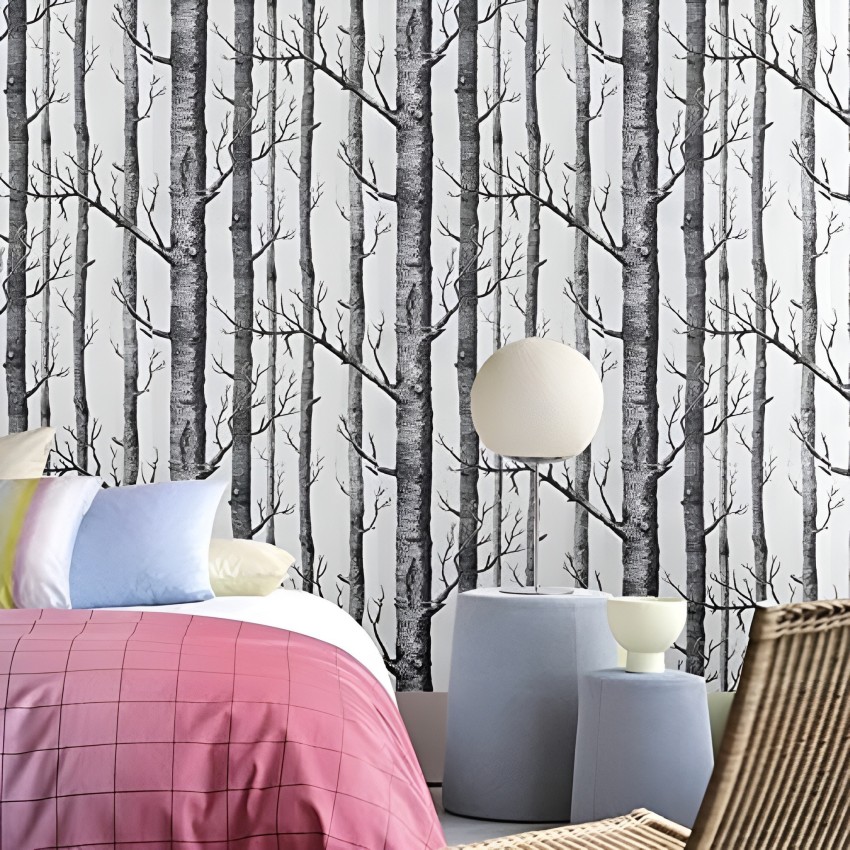 HOMEMATES 3048 cm Waterproof Birch Tree Wallpaper Modern Decor Wall 3048  x 4572 cm Self Adhesive Sticker Price in India  Buy HOMEMATES 3048 cm  Waterproof Birch Tree Wallpaper Modern Decor Wall 