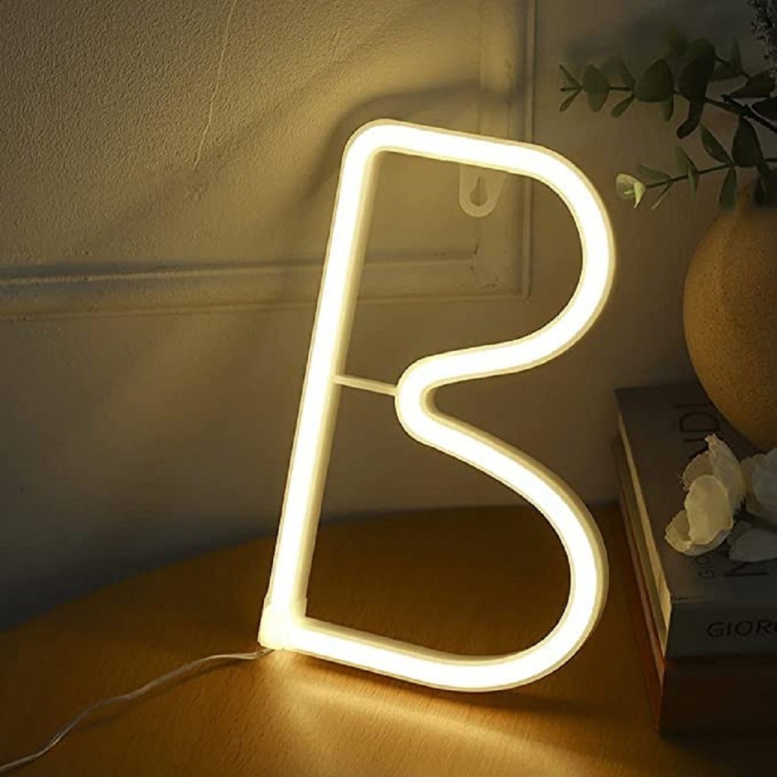 LEDOLUX Light Up LED Neon Letters Sign Wall Decorative Warm White Marquee  Letter (B) Night Lamp Price in India - Buy LEDOLUX Light Up LED Neon  Letters Sign Wall Decorative Warm White