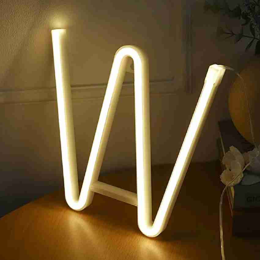 LEDOLUX Light Up LED Neon Letters Sign Wall Decorative Warm White Marquee  Letter (W) Night Lamp Price in India - Buy LEDOLUX Light Up LED Neon  Letters Sign Wall Decorative Warm White
