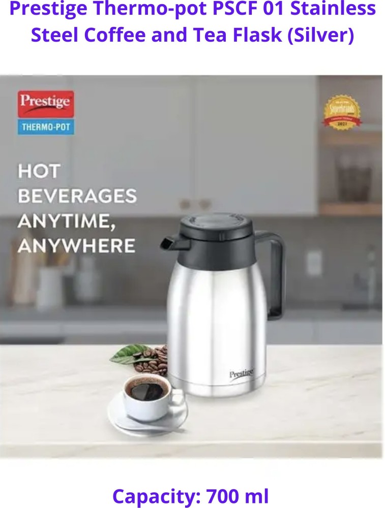 Prestige Thermo-Pot Stainless Steel Coffee & Tea Flask (PSCF 1.0L) 1000 ml  Flask - Buy Prestige Thermo-Pot Stainless Steel Coffee & Tea Flask (PSCF  1.0L) 1000 ml Flask Online at Best Prices