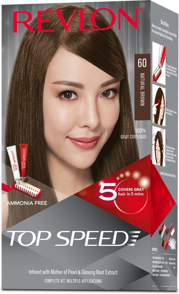 Revlon Top Speed Hair Color Women Natural Black 70 40 g  40 g  15 ml   JioMart