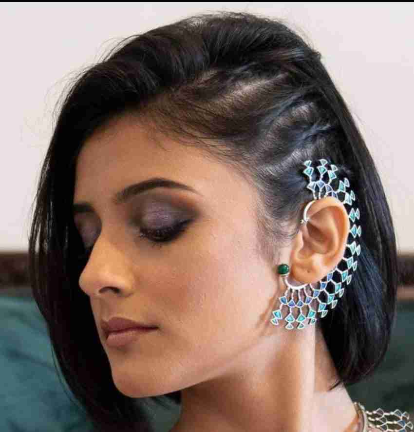  Buy Luckshay creations Blue ear cuffs Alloy Cuff Earring  Online at Best Prices in India