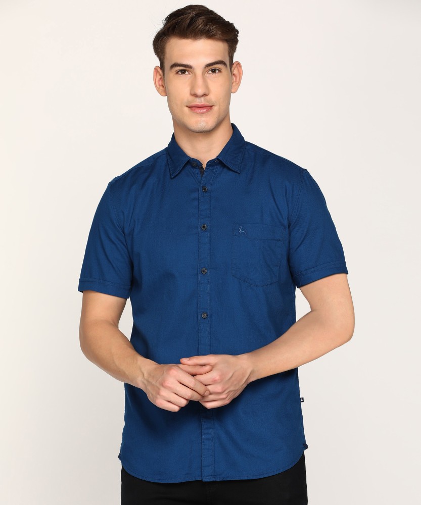 Oxford Blue Cutaway Collar Shirt with Diagonal Pattern Cut (Shirt + Bl –  archerslounge