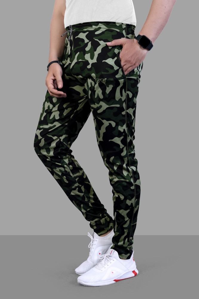 Romano Mens Camouflage Detail Track Pants Army Jogger Pants Colour M   neighbourjoy