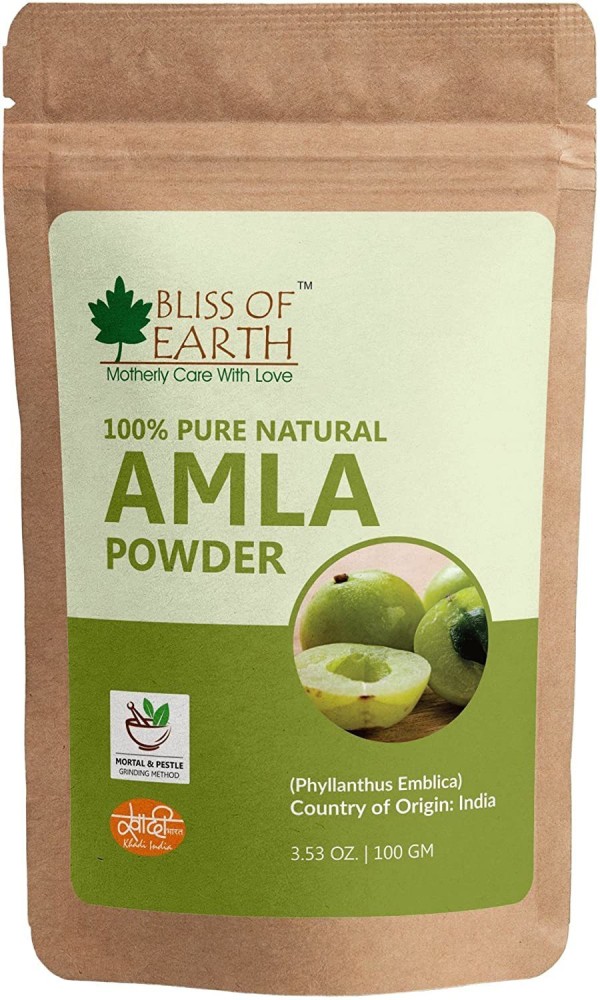 Bliss of Earth USDA Organic Amla Powder For Eating & Hair Care, Indian  Gooseberry Powder 100GM - Price in India, Buy Bliss of Earth USDA Organic  Amla Powder For Eating & Hair