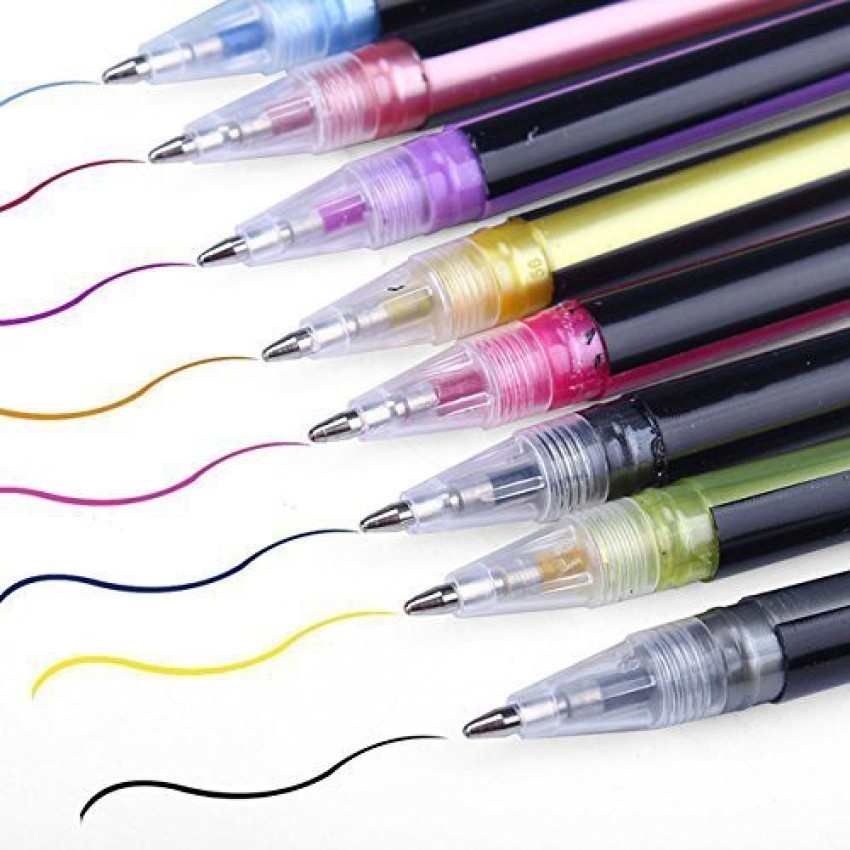Glitter Gel Pens Coloring Books  Glitter Gel Pen Coloring Set - 24pc/set  Colors Gel - Aliexpress