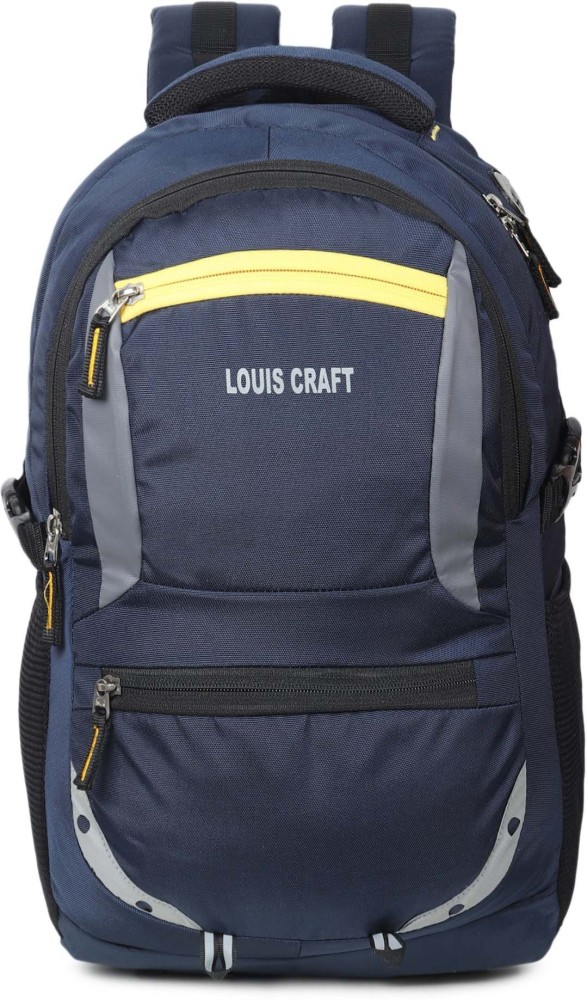 Louis Craft Large Laptop Backpack with Rain Cover 35L Men/Women Backpack  (Black)