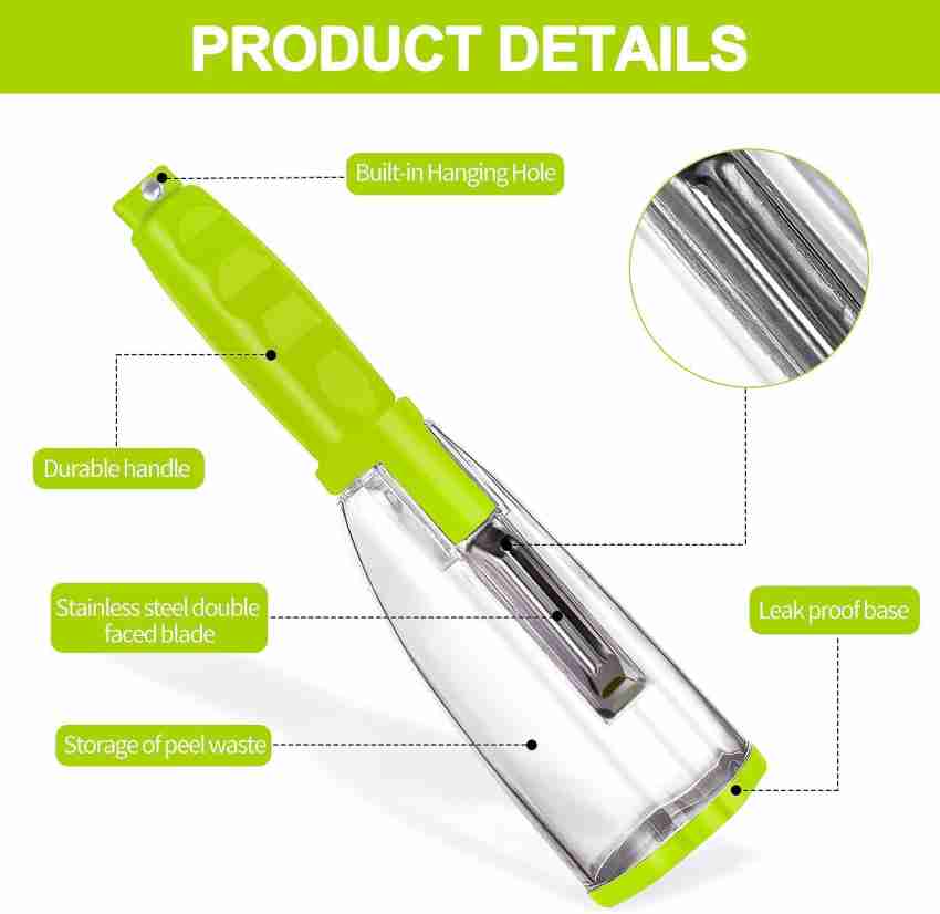 Storage Peeler, Peeler With Trash Can, No Mess Peeler, Vegetable Peeler  With Container, Hand Julienne Peeler For Fruits And Vegetables, Peeler With  Storage Box