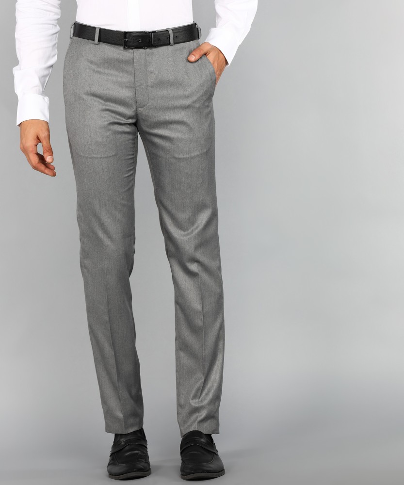 Buy Raymond Brown Slim Fit Flat Front Trousers for Mens Online  Tata CLiQ