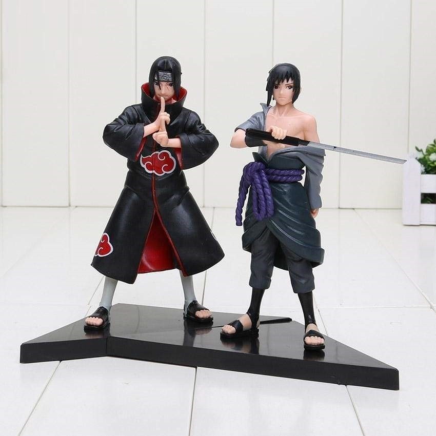 Mini Action Figure Itachi com o Sasuke pequeno - Naruto - Loja