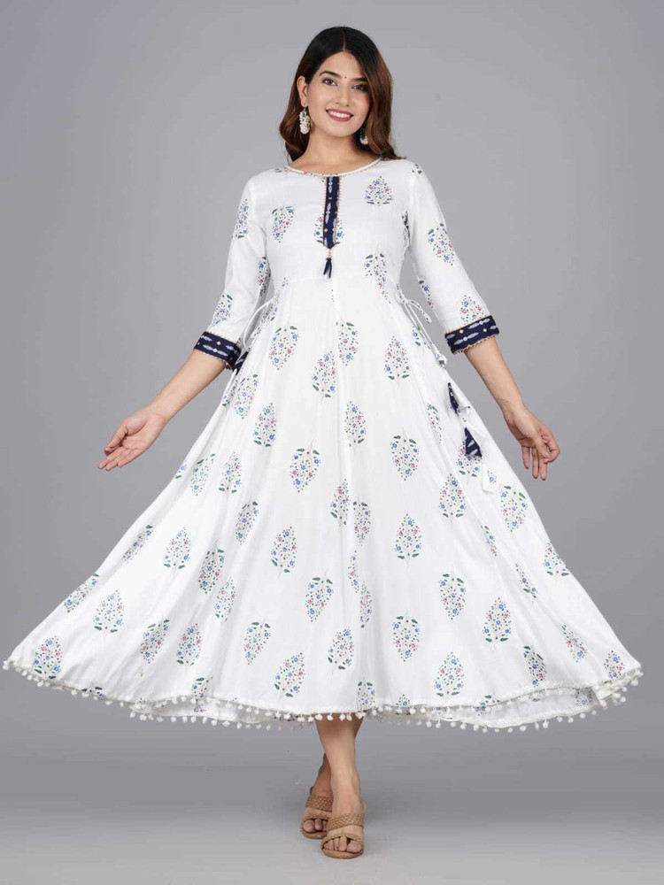 Share 85+ white umbrella kurti super hot POPPY