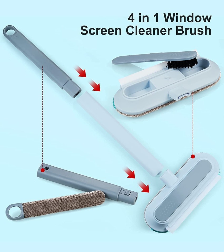 Four-in-one Glass Cleaning Brush Double-sided Wiper Screen Window