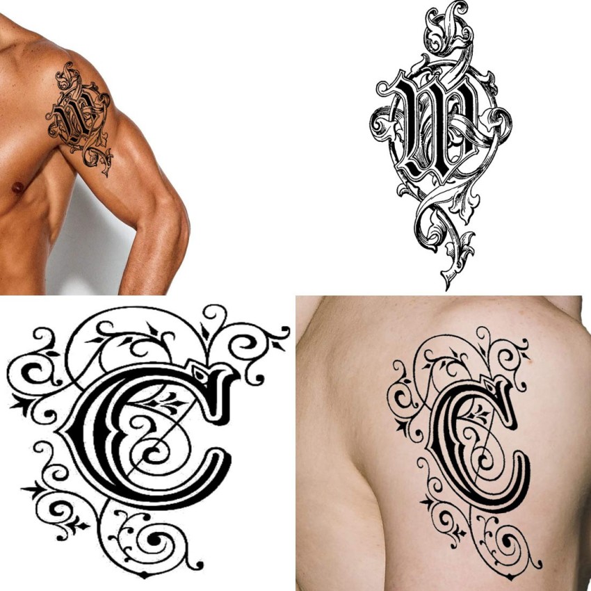 Mc tat  Lettering Tattoo lettering Letter m tattoos