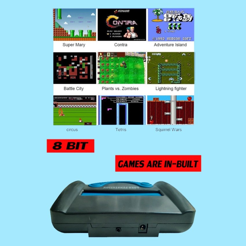 PTCMart ps3 8Bit TV Plug & Play Video Games 2 player in-Built games Contra,  Super Mario NA GB with Contra, Super Mario Bros, Duck Hunt Price in India -  Buy PTCMart ps3 8Bit TV Plug & Play Video Games 2 player in-Built games  Contra, Super Mario