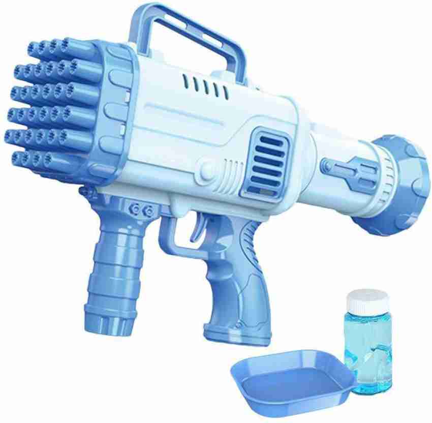 Pitpat 64 Holes Bazooka Bubble Gun, Bubble Machine Gun 5000 Bubbles per  Minutes, with 2 Bubble Solution 20 Packs Concentrate - Blue