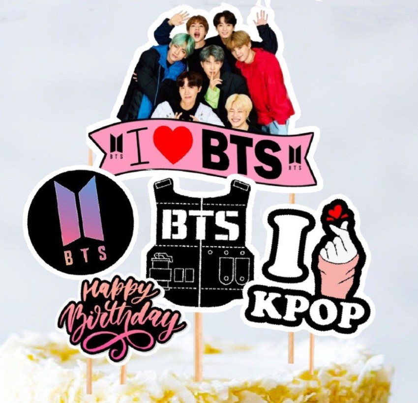 Topprosper Kpop Bangtan Boys BTS Birthday Party Decorations Supplies  Include Happy Birthday Banner Flag Balloons Cake Flags Backdrop Balloons  Kit (Edition 1) : Amazon.in: Toys & Games