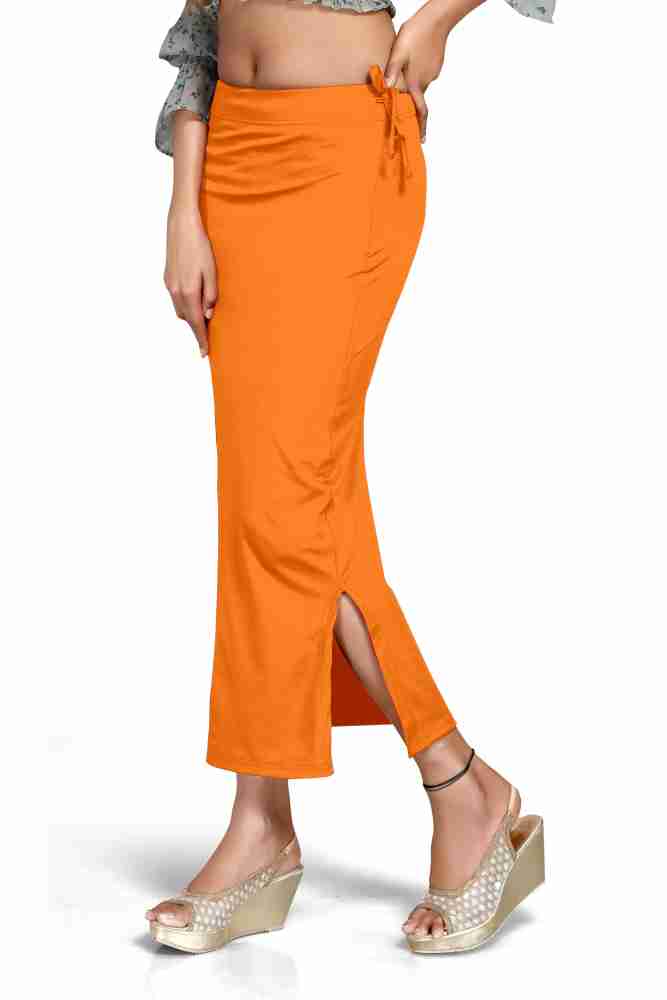 INFINI SHAPE Sari Shapewear in simple color Lycra Blend Petticoat