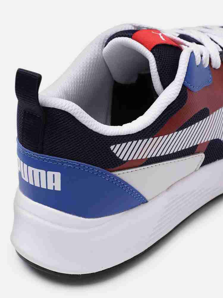 PUMA Puma Men Navy Blue and Colourblocked Sneakers Sneakers For Men - Buy PUMA Puma Men Navy Blue and White Colourblocked Sneakers Sneakers For Men Online at Best Price - Shop
