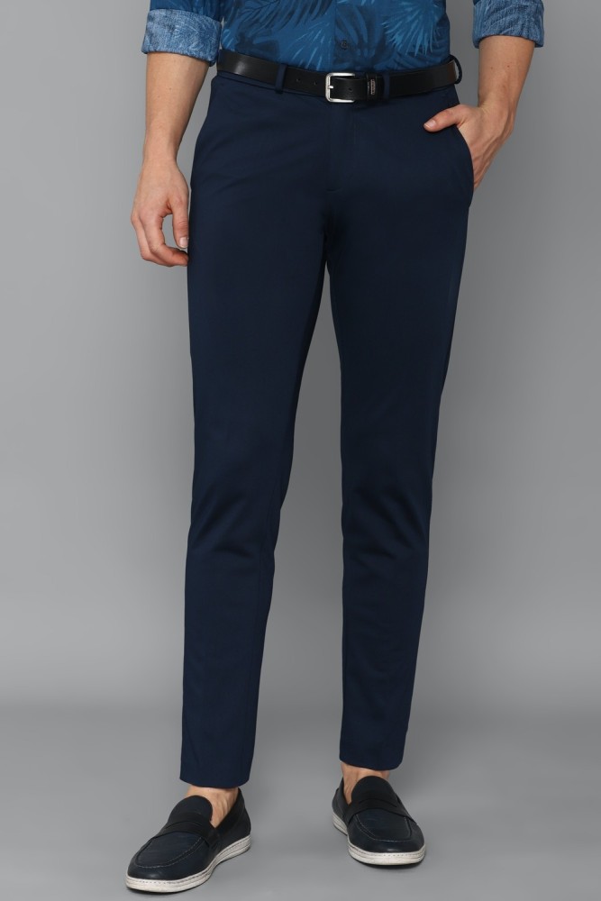 Allen Solly Woman Bottoms Pants and Trousers  Buy Allen Solly Blue Trousers  Online  Nykaa Fashion